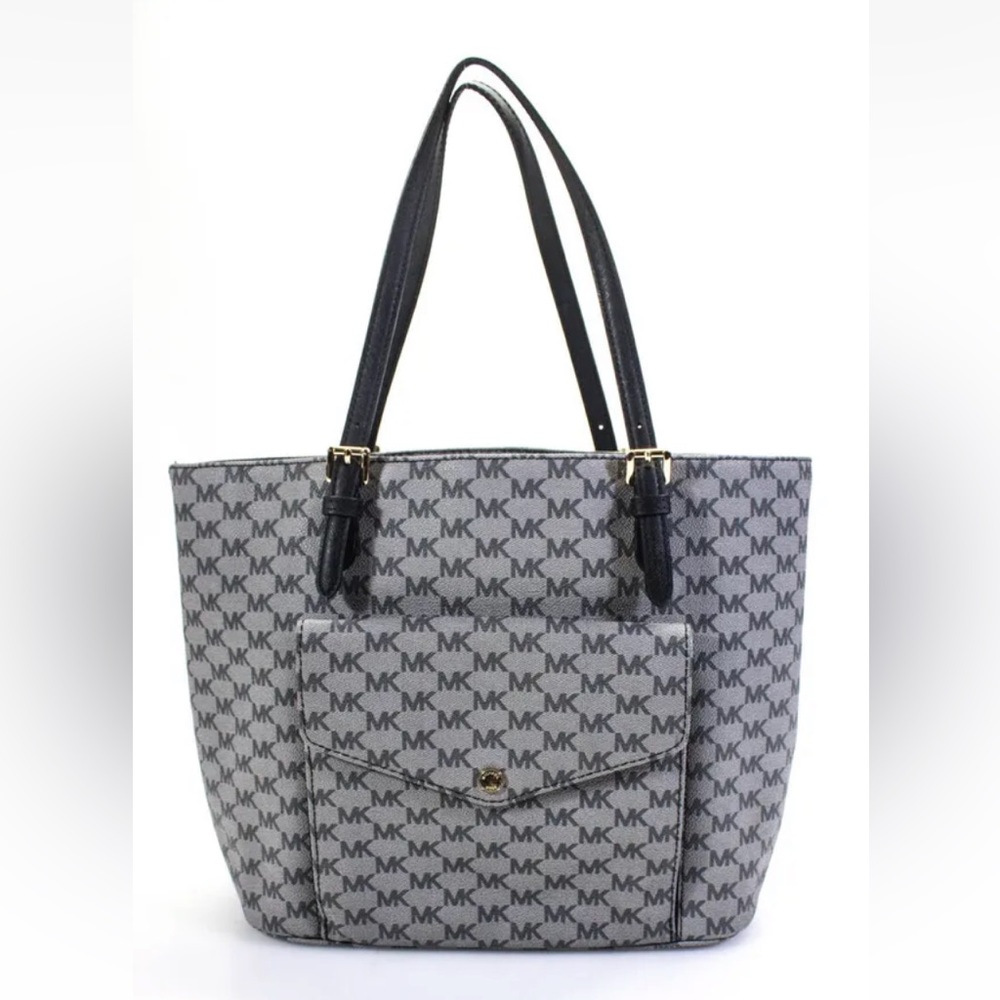 Michael Kors grey tote MK logo bag